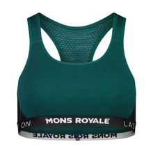 Biustonosz sportowy damski merino Mons Royale Sierra Sports Bra Logo